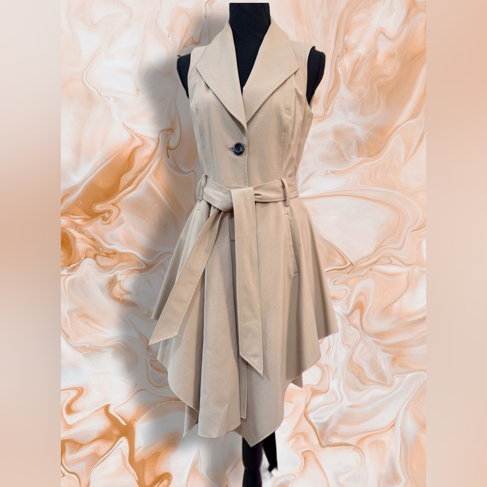 bebe Tan Asymmetrical Dress